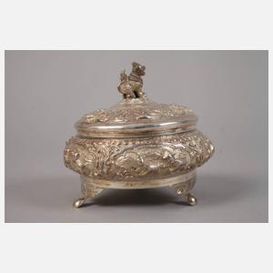 Deckeldose Silber