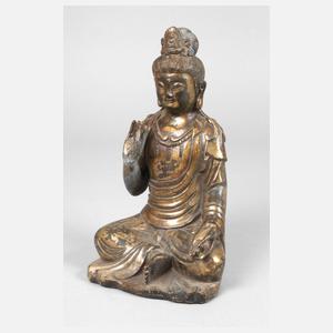 Bronzeplastik Guanyin