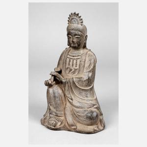Bronzeplastik Guanyin