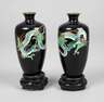Paar Ziervasen Cloisonné