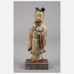 Figürliche Specksteinschnitzerei