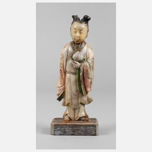 Figürliche Specksteinschnitzerei