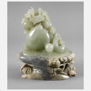 Zweiteilige Steinschnitzerei