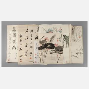 Konvolut Zeichnungen China