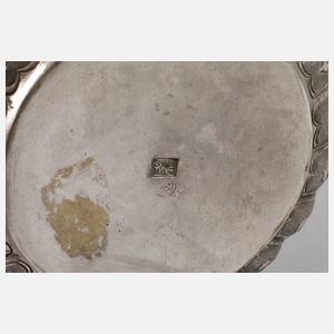 Dekorative Silbervase