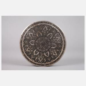Persische Silberrunddose