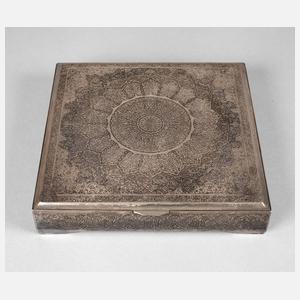 Persische Silberschatulle