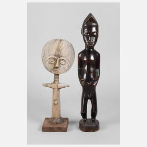 Zwei figürliche Schnitzereien