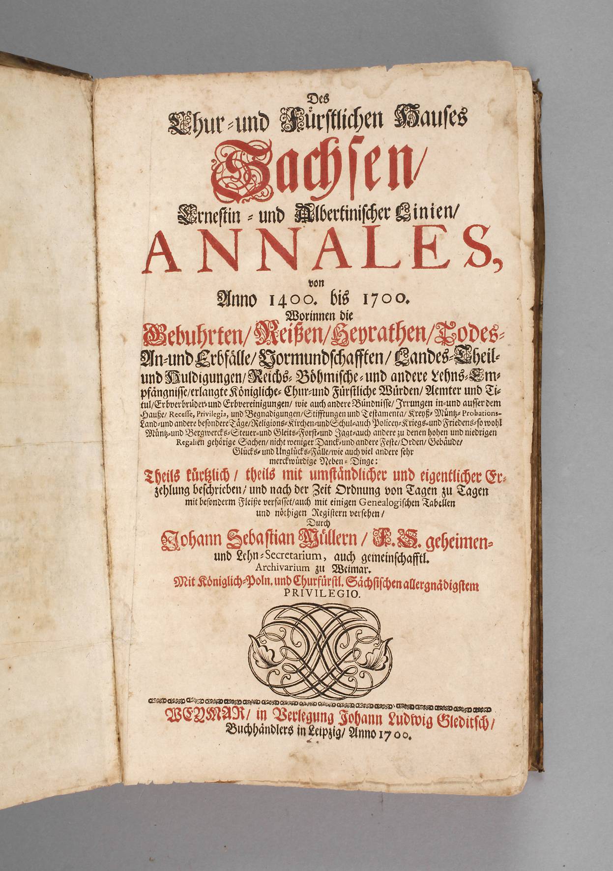 Annalen des Kurfürstlichen Sachsen 1700