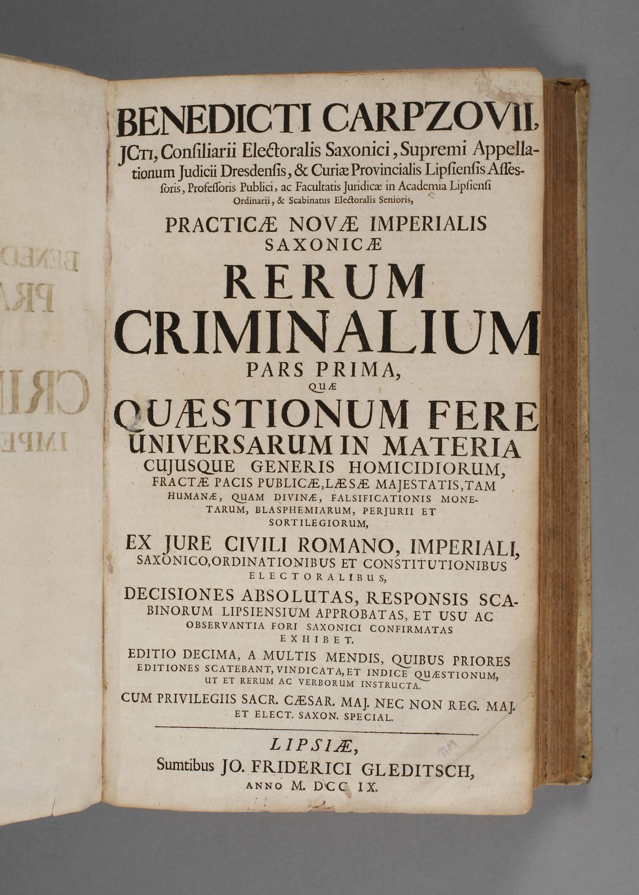 Benedict Carpzov, Practica Nova