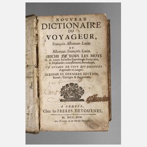Reisewörterbuch 1719