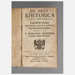 Sammelband Rhetorik um 1730
