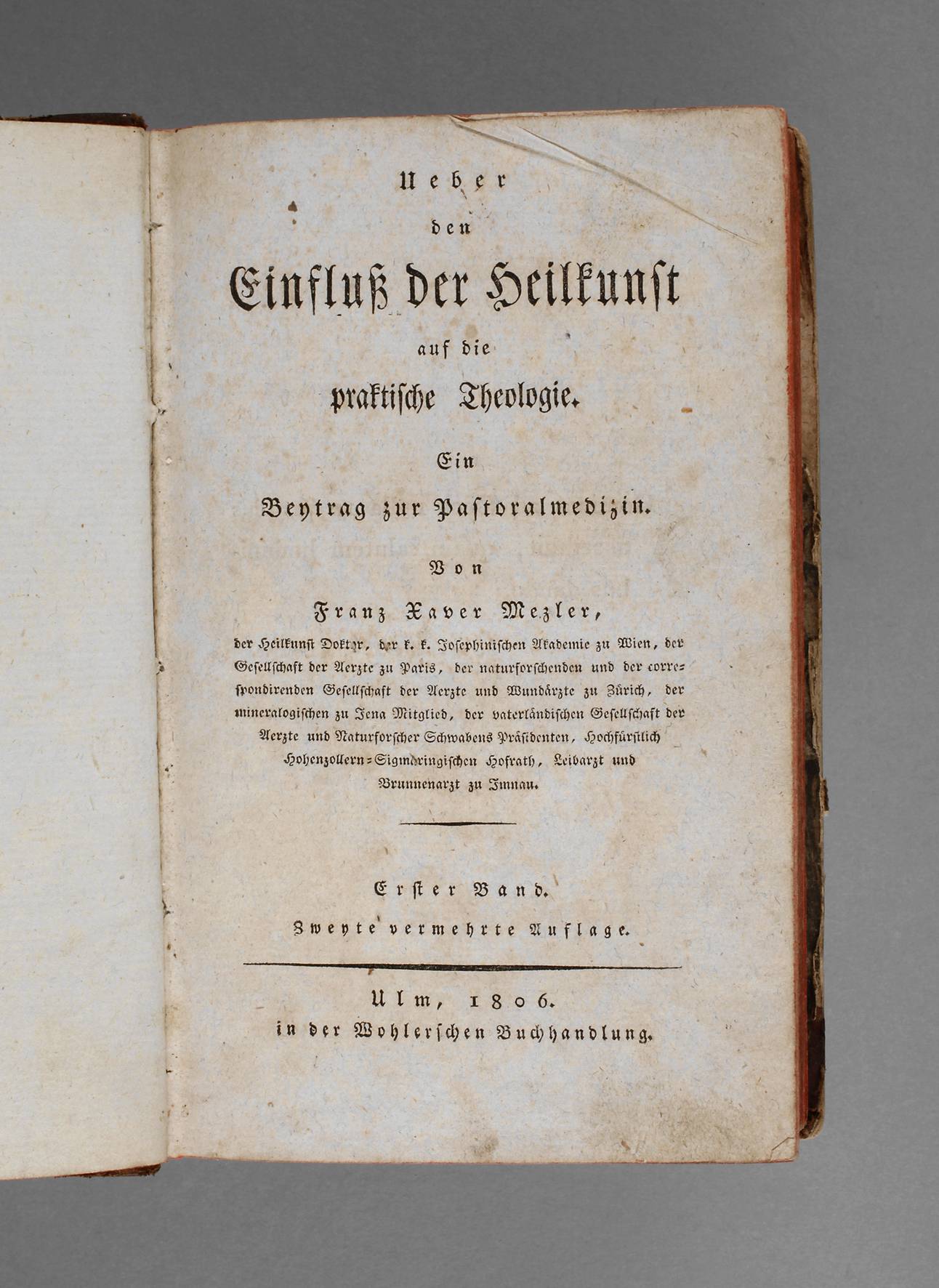 Ueber den Einfluß der Heilkunst