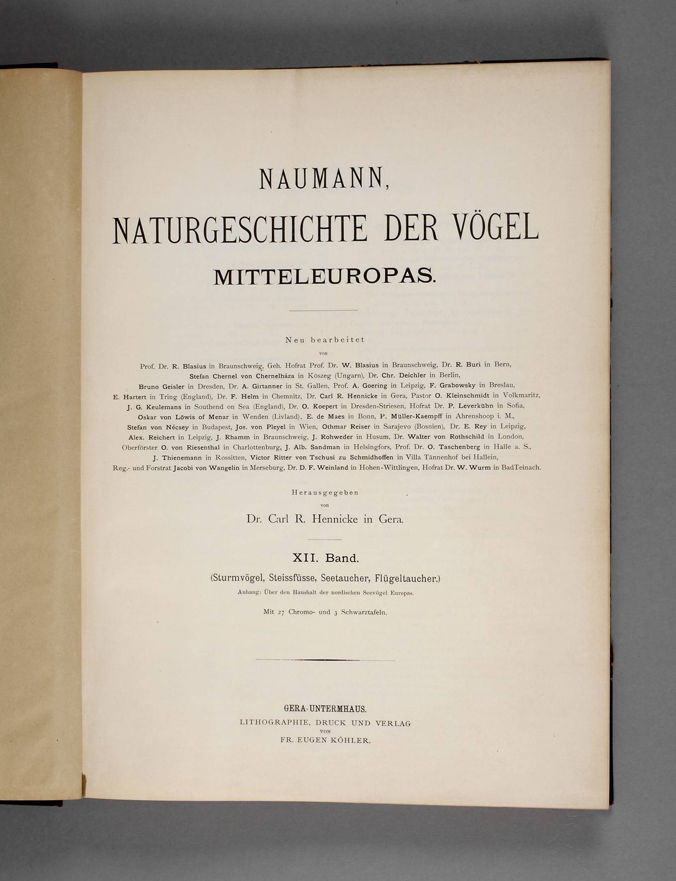 Naumann, Naturgeschichte