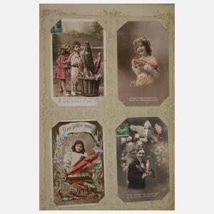 Ansichtskartenalbum Frankreich/Deutschland