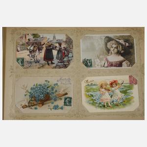 Ansichtskartenalbum Frankreich/Deutschland