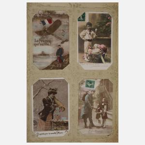 Ansichtskartenalbum Frankreich/Deutschland