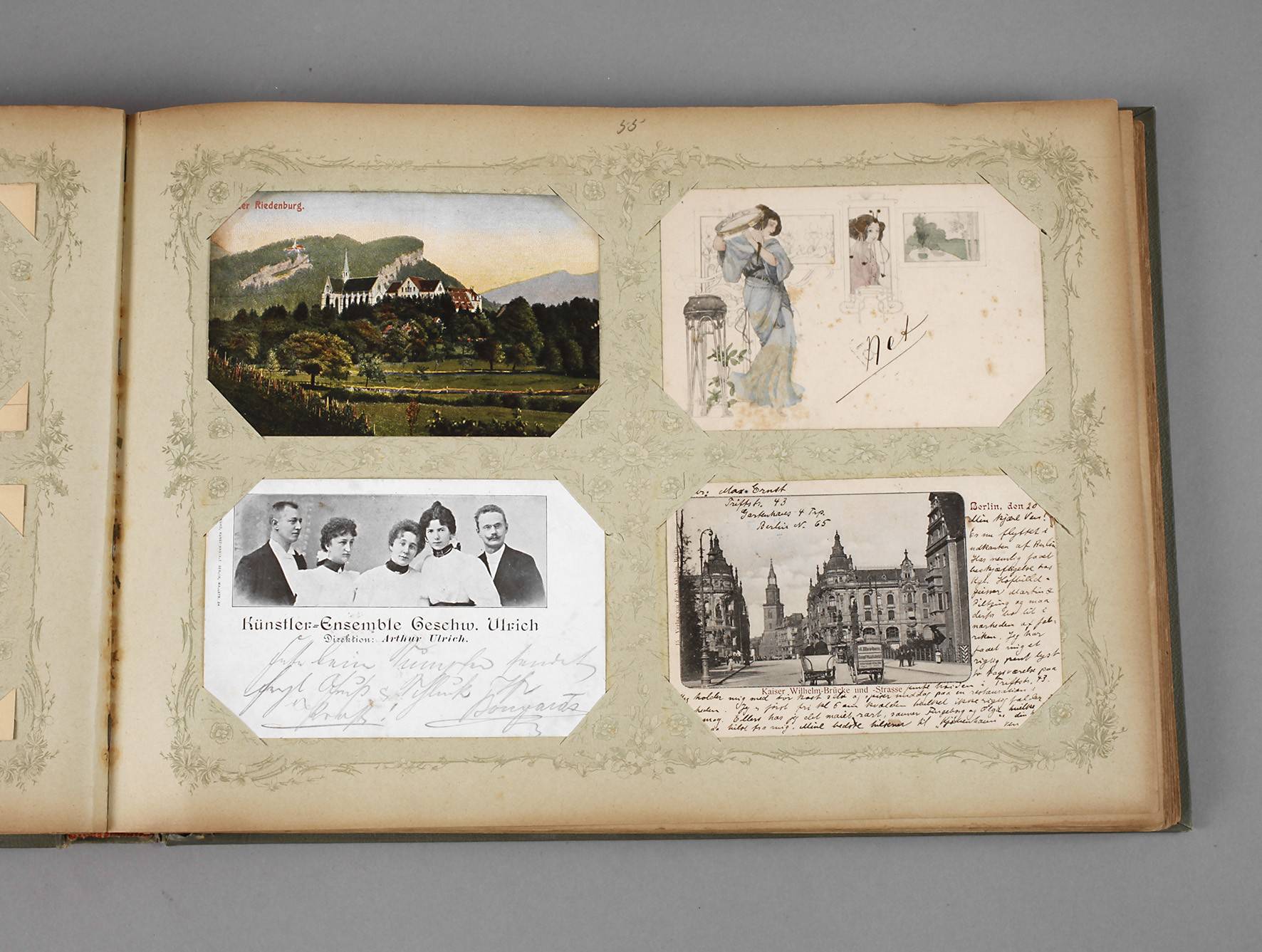 Ansichtskartenalbum Frankreich/Deutschland