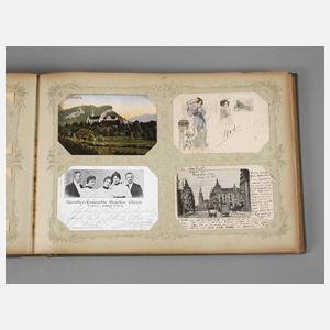 Ansichtskartenalbum Frankreich/Deutschland