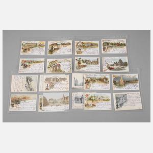 Konvolut Ansichtskarten Leipzig