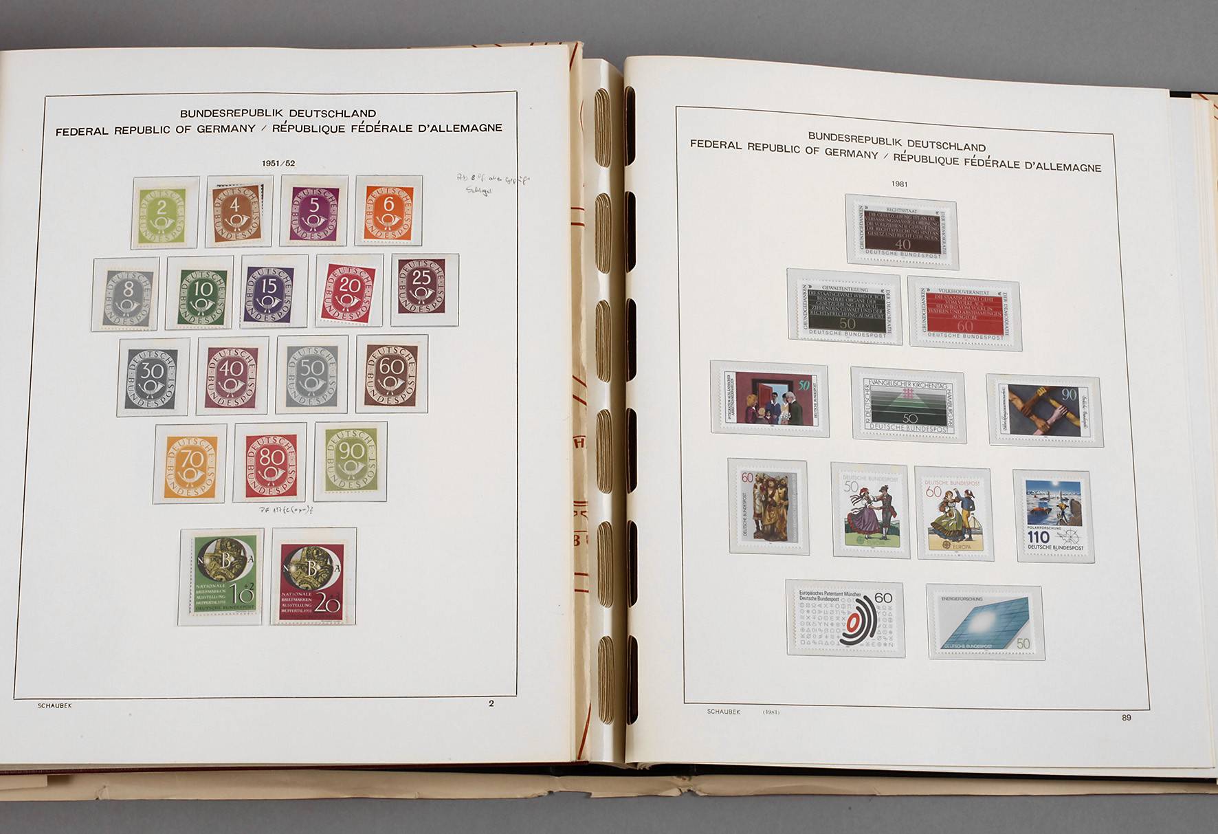 Briefmarken BRD kpl. 1949–83 Posthorn geprüft
