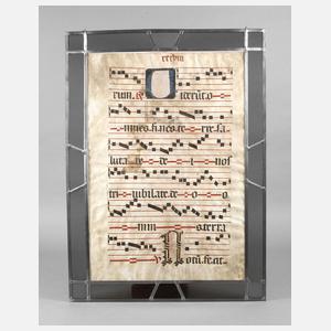 Blatt aus einem Antiphonar