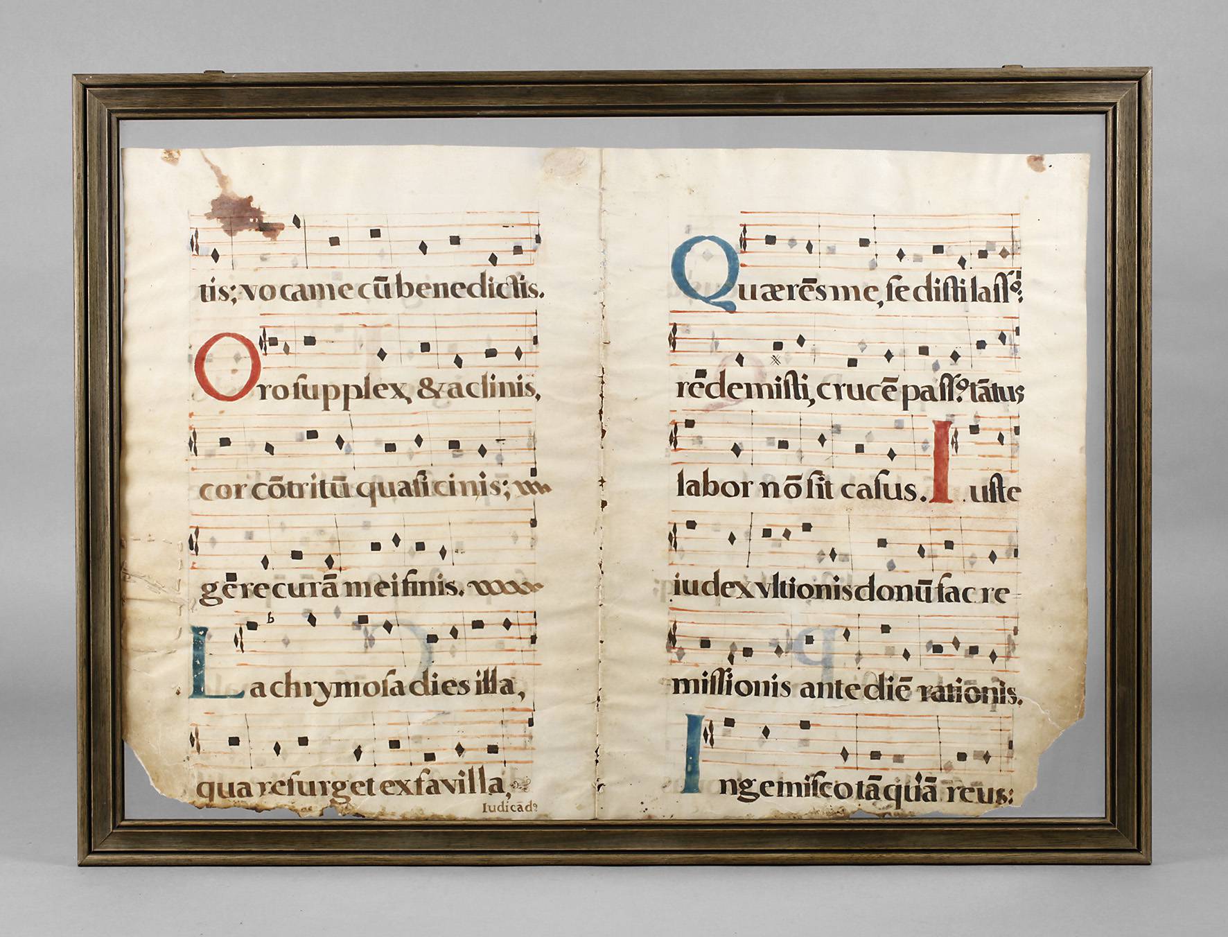 Blatt aus einem Antiphonar