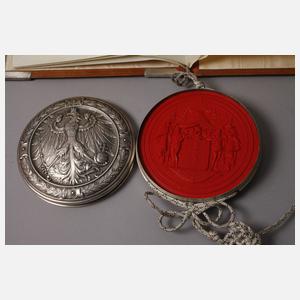 Adelsdiplom für Erdmann Walter Hubert Kurt Seydel