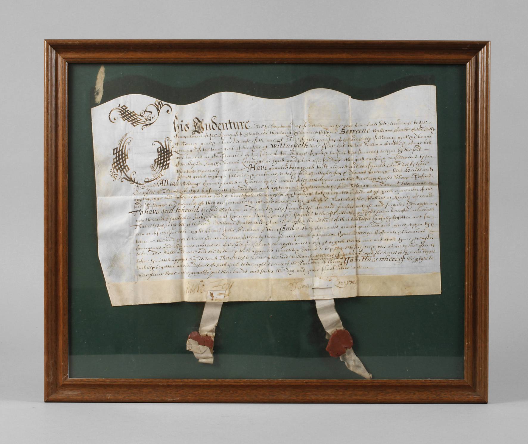 Englische Pergamenturkunde