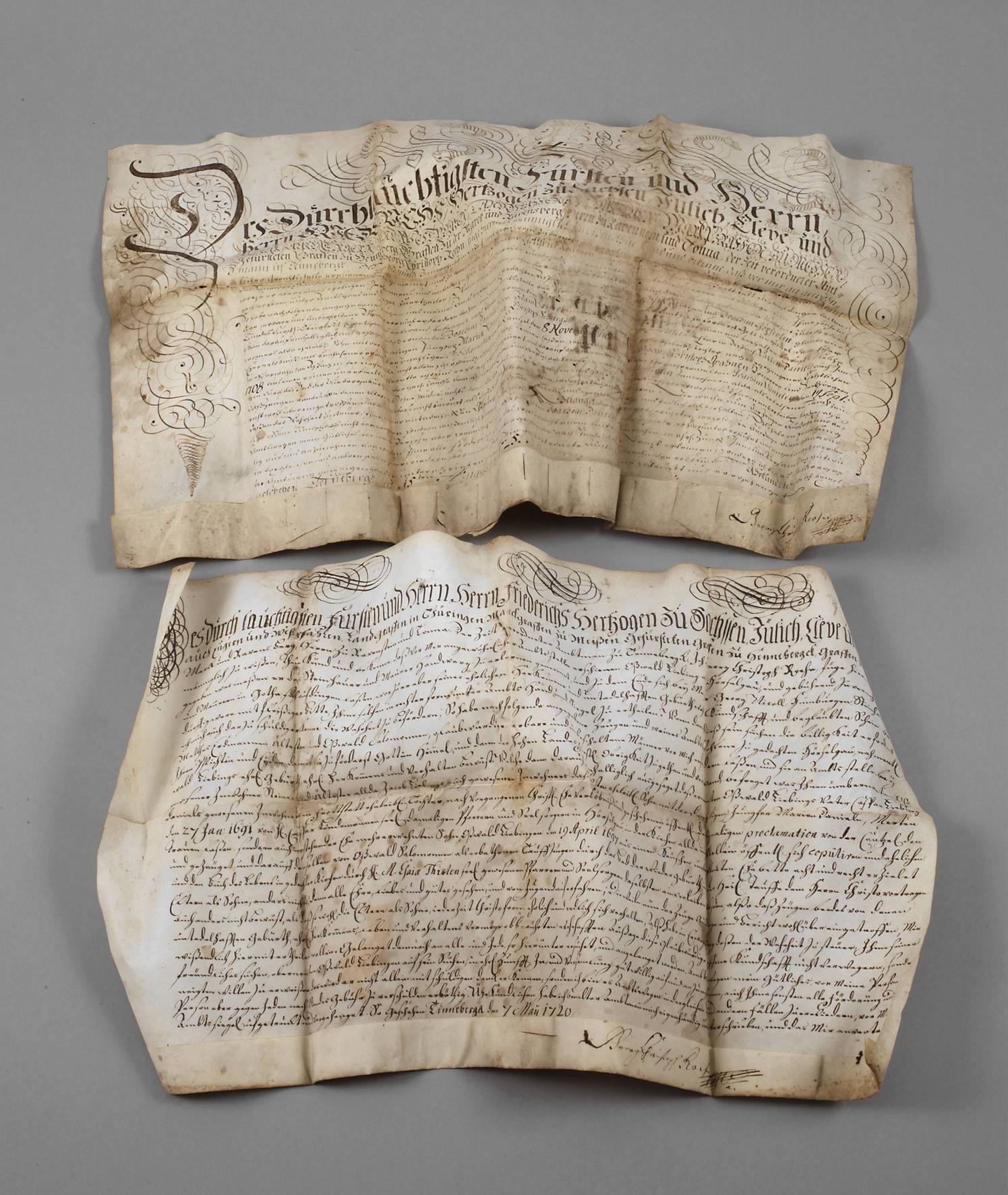 Paar hist. Dokumente Tenneberg