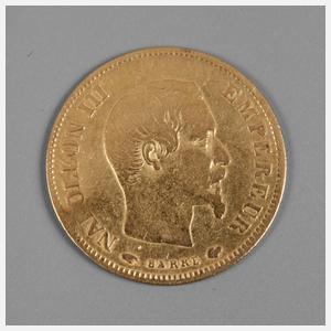 10 Francs Frankreich 1857