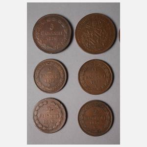 Konvolut Kupfermünzen Italien