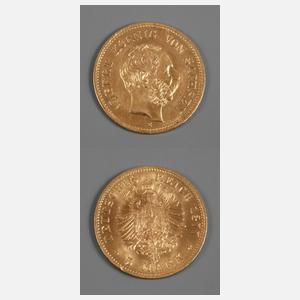 Fünf Goldmark 1877 Sachsen