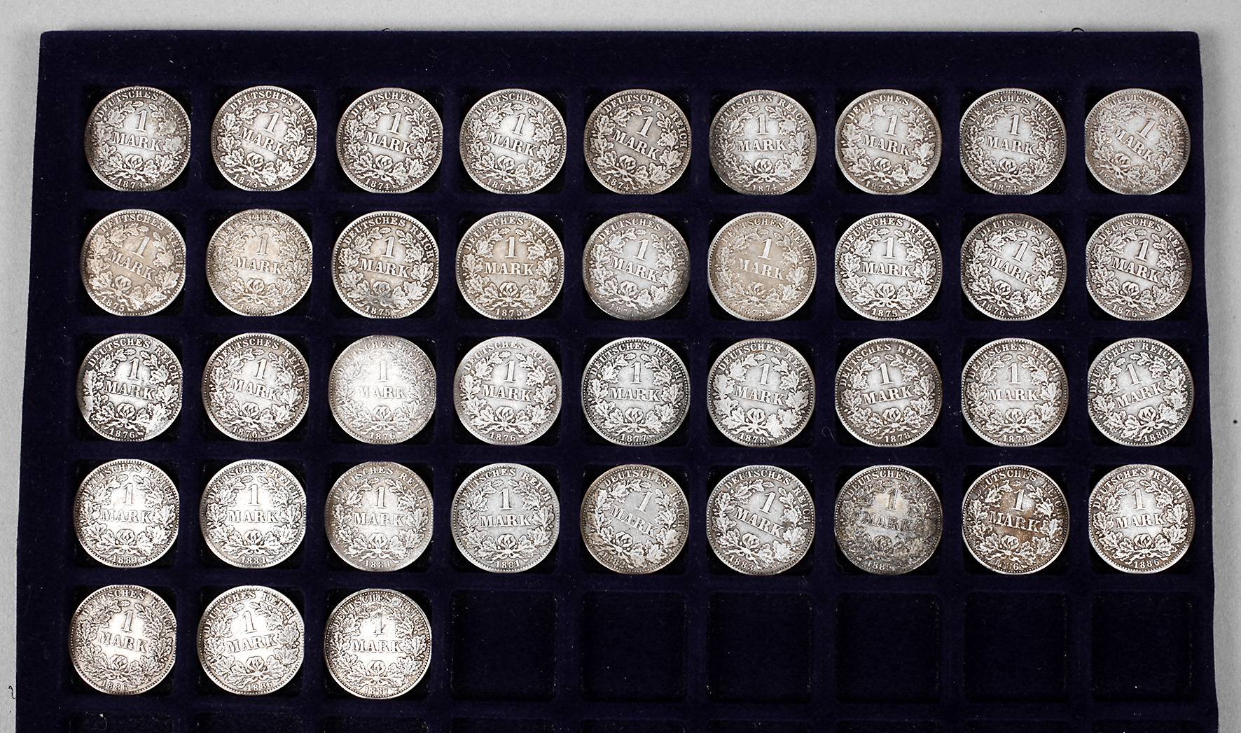 Sammlung 1 Mark Kaiserreich 1873 bis 1887