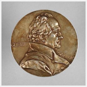Medaille auf Goethe (Galvano)
