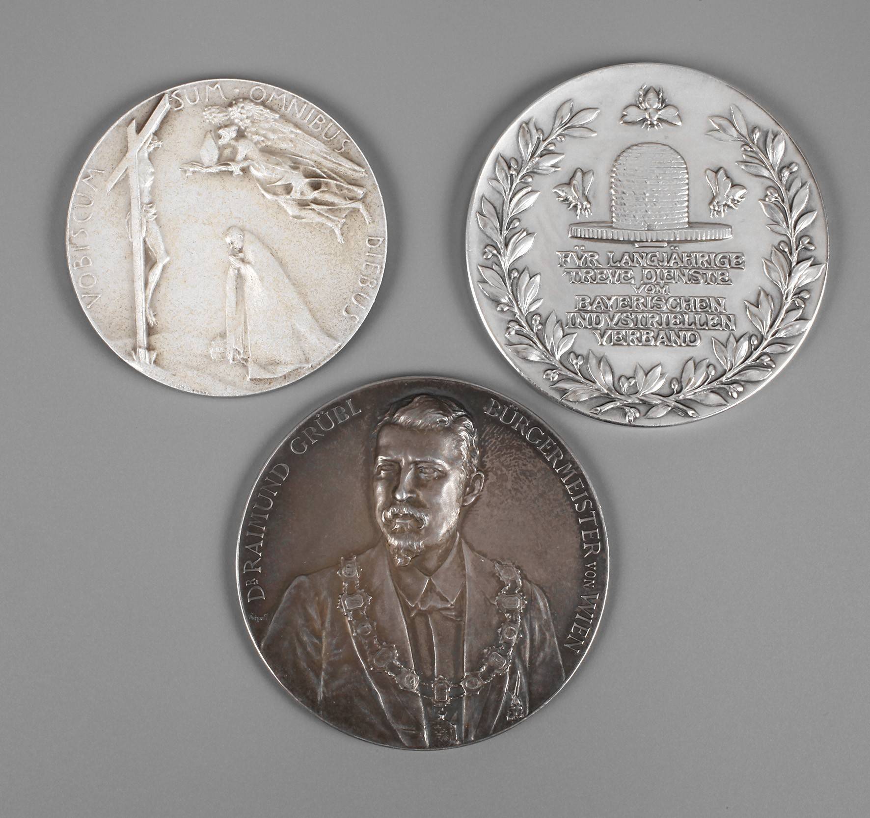 Konvolut Silbermedaillen