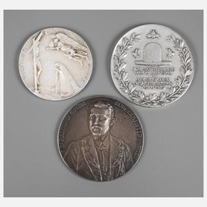 Konvolut Silbermedaillen