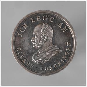 Denkmünze Elsaß-Lothringen 1871