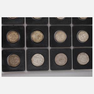 Konvolut Silbermünzen