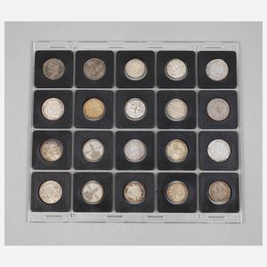 Konvolut Silbermünzen