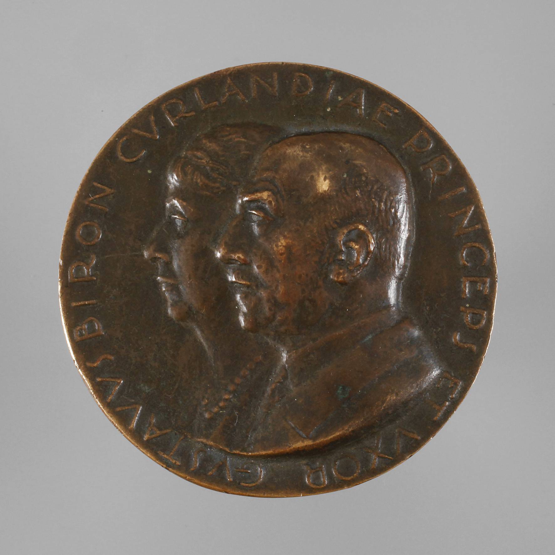 Medaille auf Gustav Biron von Curland