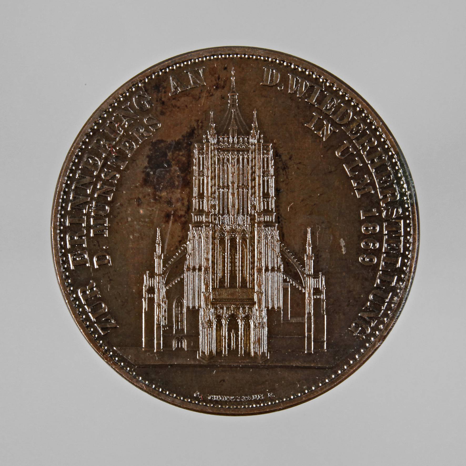 Medaille Ulmer Münster 1923