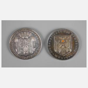 Paar Medaillen Dienstboten und Arbeiterstiftung