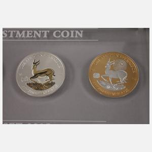 Silbermünzkollektion The African Springbok