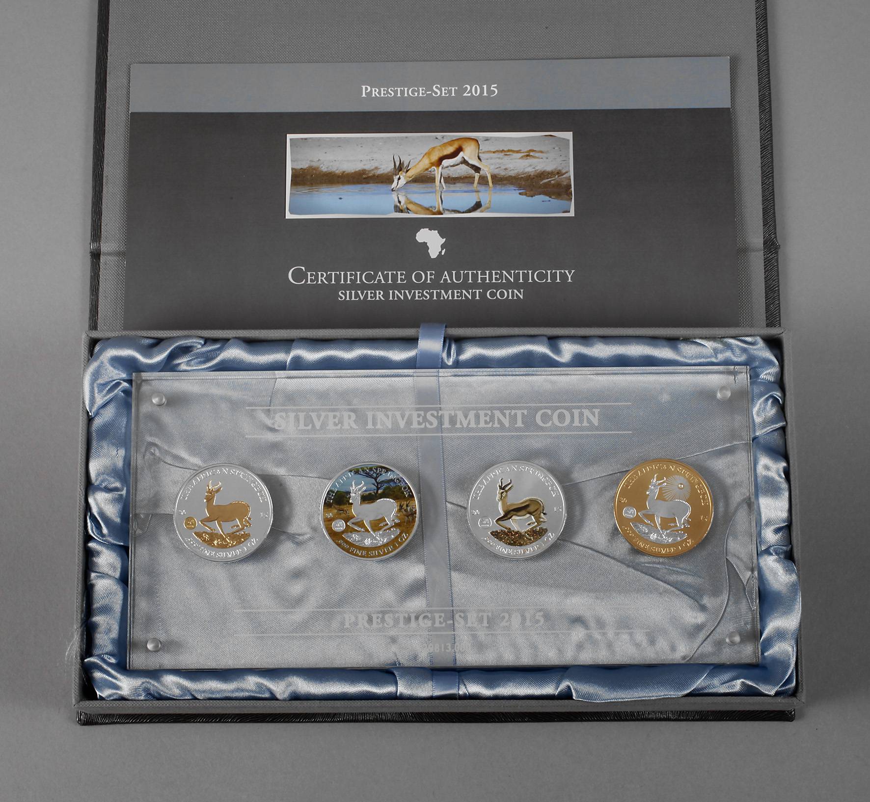 Silbermünzkollektion The African Springbok