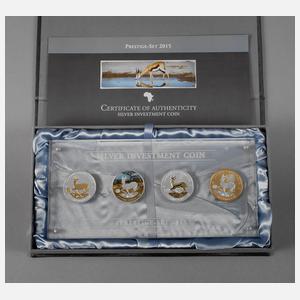 Silbermünzkollektion The African Springbok