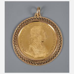 Vier Dukaten Österreich 1915