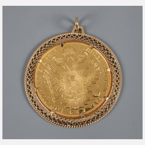 Vier Dukaten Österreich 1915