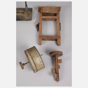 Große Dampfmaschine mit Zubehör