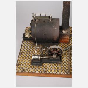 Große Dampfmaschine mit Zubehör